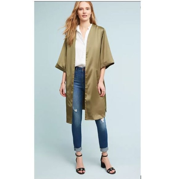 Satin Garden Kimono by Floreat from Anthropologie - Picture 3 of 10